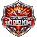 Stufe 1: 1.000 km distanz
